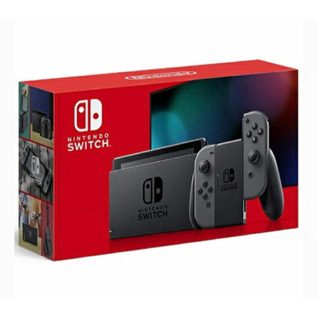 【新品】新型モデル Nintendo Switch JOY-CON グレー 本体のサムネイル