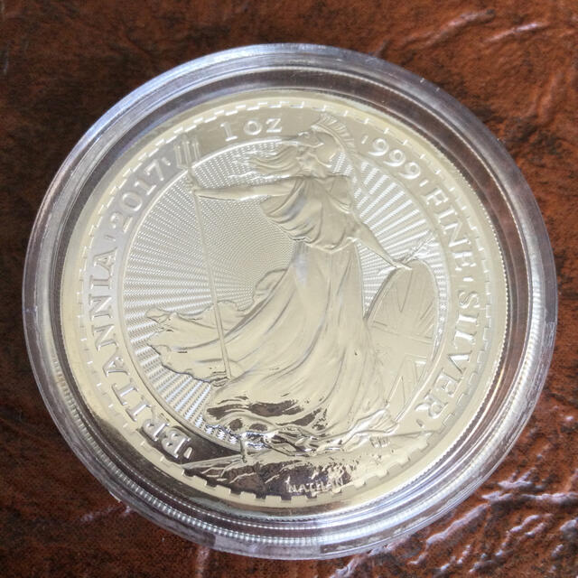 美術品/アンティーク純銀貨　1oz silver coin Britannia 2017 .999