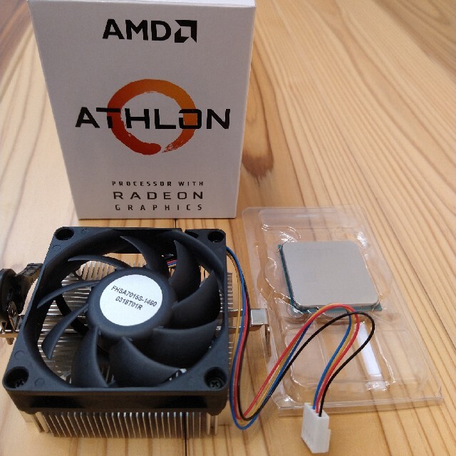 Athlon 3000G + リテールクーラー品PC/タブレット