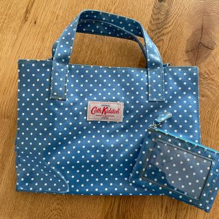 キャスキッドソン(Cath Kidston)のキャスキッドソン★トートバッグ★ミニポーチはおまけ★ブルードット(トートバッグ)