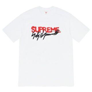 シュプリーム(Supreme)のSupreme ヨウジヤマモト ロゴTシャツ 白 Mサイズ(Tシャツ/カットソー(半袖/袖なし))