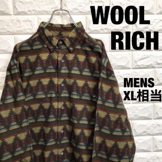 ウールリッチ(WOOLRICH)のウールリッチ　長袖シャツ　ネルシャツ   ネイティブ柄　メンズXLサイズ相当(シャツ)