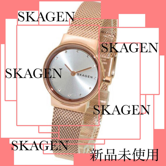 【新品】スカーゲン 腕時計 レディース クォーツ シルバー ピンクゴールド