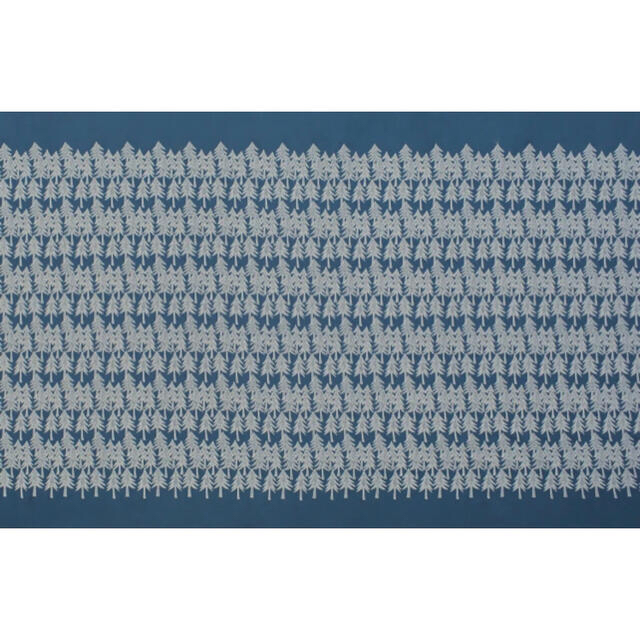 ミナペルホネン ランドシアター生地幅1/2×40cm チャコール×ブルーグレー