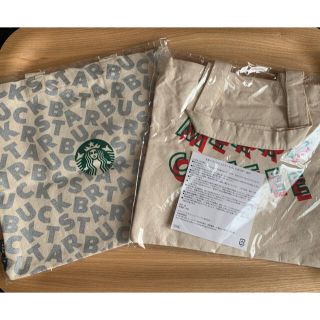 スターバックスコーヒー(Starbucks Coffee)のスターバックス　ミニトートバッグ　ホリデー2019 2個(トートバッグ)