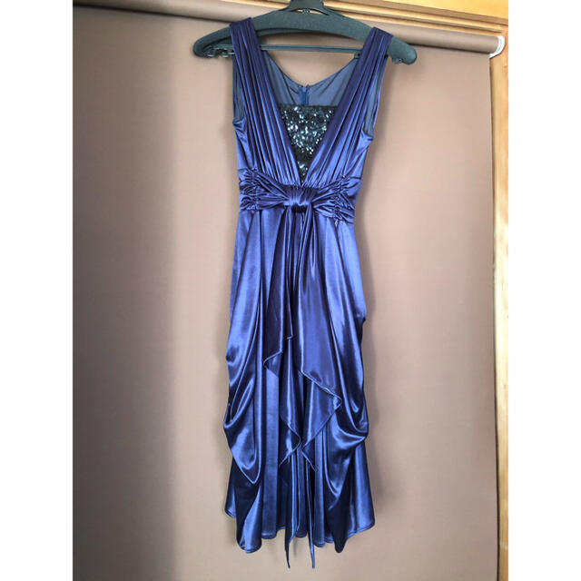 ワンピース パーティドレス ネイビー レディースのフォーマル/ドレス(ミディアムドレス)の商品写真