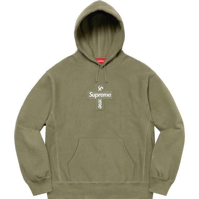 パーカー Supreme - Supreme Cross Box Logo Hooded Sweatshirt