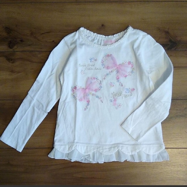 mezzo piano(メゾピアノ)のメゾピアノ　長袖Tシャツ　120 キッズ/ベビー/マタニティのキッズ服女の子用(90cm~)(Tシャツ/カットソー)の商品写真