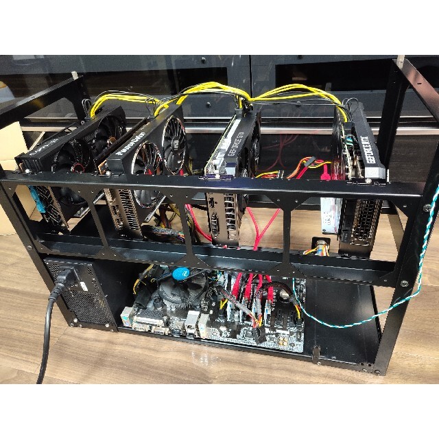 2022人気の kotoマイニングリグ GTX1660super *4枚 セットアップ済み PCパーツ