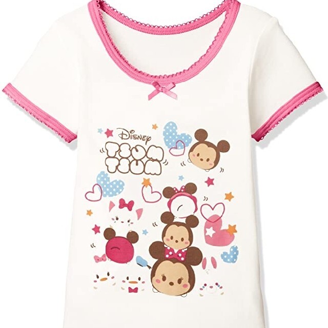 Disney(ディズニー)のディズニー　ツムツム　3分袖Tシャツ キッズ/ベビー/マタニティのキッズ服女の子用(90cm~)(Tシャツ/カットソー)の商品写真