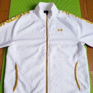 アンダーアーマー(UNDER ARMOUR)の【美品・サイズXL】アンダーアーマー・ジャージ(上)・ホワイト×ブラック(ジャージ)