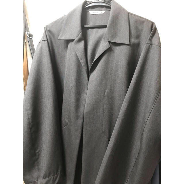 AURALEE WOOL SILK TROPICAL SHIRTS JACKET