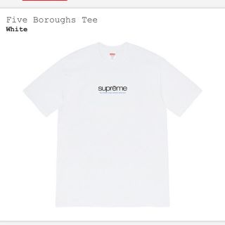 シュプリーム(Supreme)のsupreme  21ss fiveboroughs tee(Tシャツ/カットソー(半袖/袖なし))