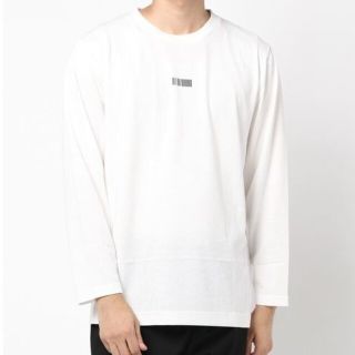 バックプリント バーコードロゴ長袖Tシャツ(Tシャツ/カットソー(七分/長袖))