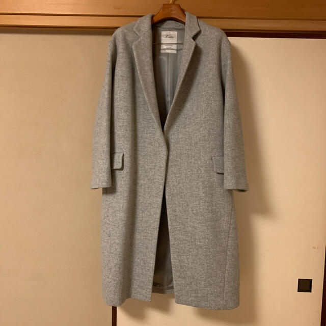 L'Appartement DEUXIEME CLASSE(アパルトモンドゥーズィエムクラス)のアパルトモン  リジェール  コート  グレー レディースのジャケット/アウター(ロングコート)の商品写真