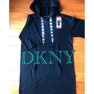 ダナキャランニューヨーク(DKNY)の新品 DKNY スウェット チュニック パーカー ワンピース (ひざ丈ワンピース)