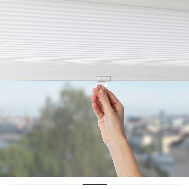 IKEA ホップヴァルス 80×155 80×220 4個セット おまけ付き HOPPVALS ホップヴァルス 断熱ブラインド, ホワイト, 80x155 cm