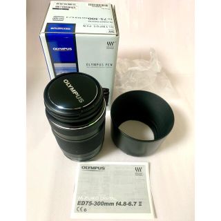 OLYMPUS - M.ZUIKO DIGITAL ED 75-300mm レンズフード付きの通販 by