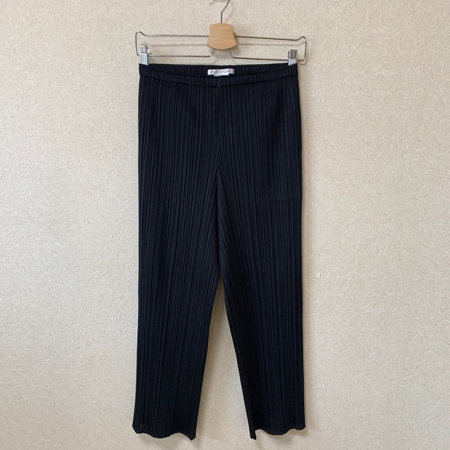 ISSEY MIYAKE パンツ PLEATS PLEASE ブラック | gulatilaw.com