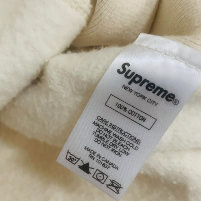 Supreme(シュプリーム)のSupreme Cross Box Logo ボックスロゴ　クリーム クロス メンズのトップス(パーカー)の商品写真