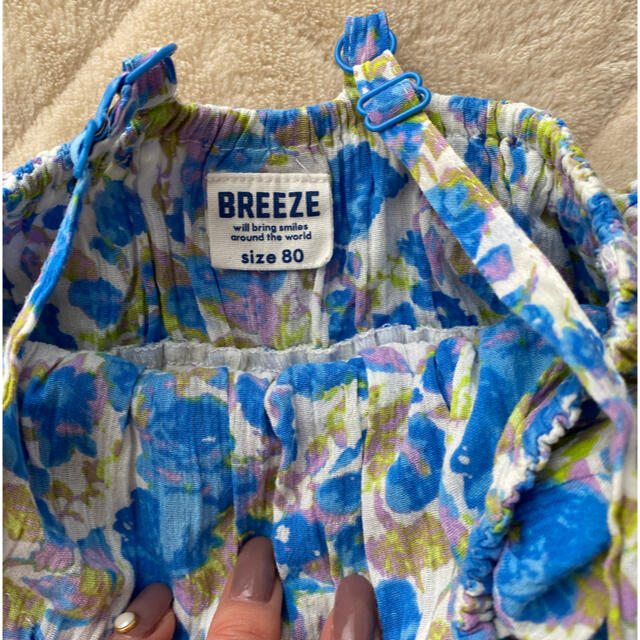 BREEZE(ブリーズ)のBREEZE ワンピース　花柄 キッズ/ベビー/マタニティのベビー服(~85cm)(ワンピース)の商品写真