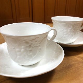 ウェッジウッド(WEDGWOOD)のWEDGWOOD ストロベリー・アンド・バイン　2客セット(グラス/カップ)