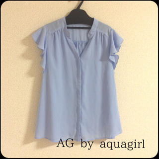 エージーバイアクアガール(AG by aquagirl)のaquagirl♡シフォントップス(カットソー(半袖/袖なし))