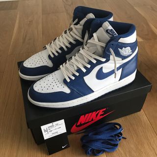 ナイキ(NIKE)のAIR JORDAN 1 RETRO HIGH OG STORMBLUE(スニーカー)