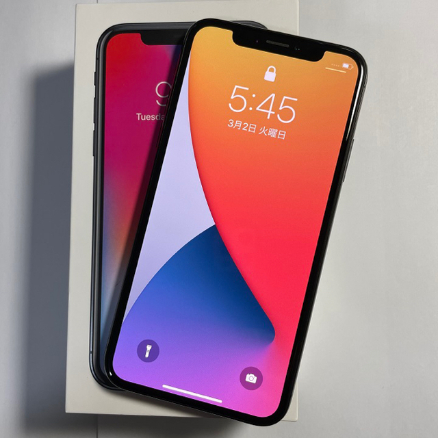 iPhone X 256GB スペースグレイ docomo SIMロック解除済-