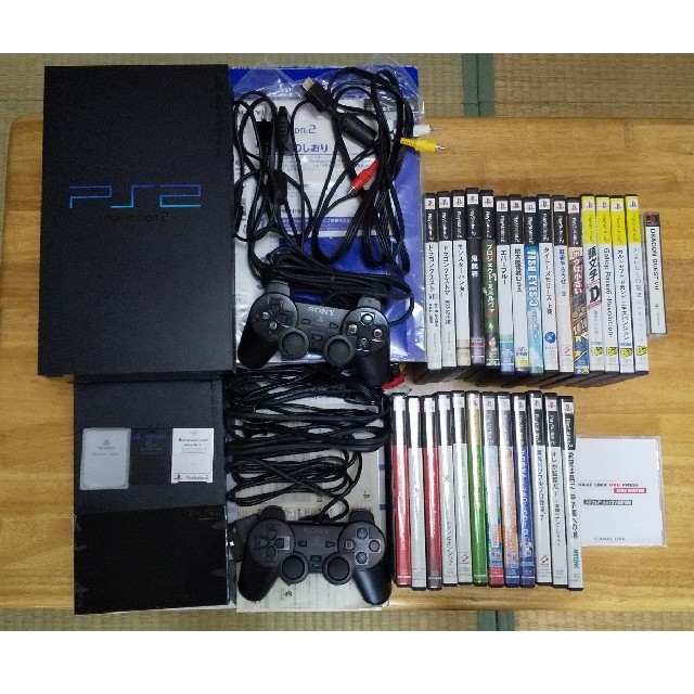 PS2 薄型(動作品) 初期型(ジャンク) ソフト28本セット