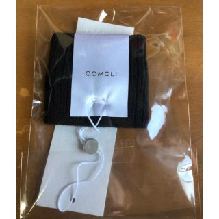 コモリ(COMOLI)のkent様専用  21SS 和紙コットン　リストバンド　ブラック　新品未使用(その他)