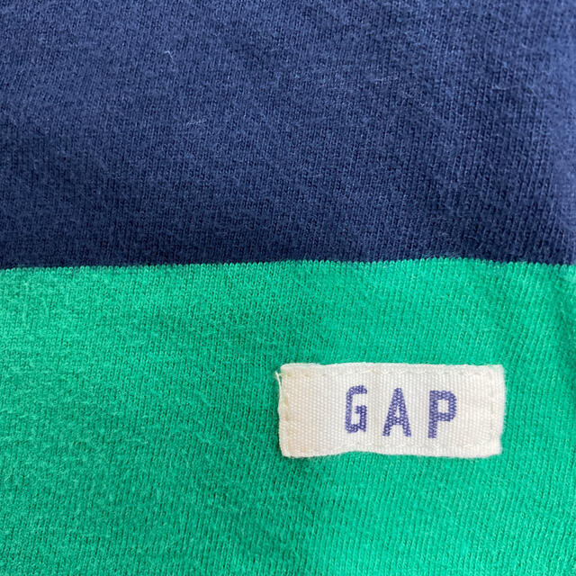 babyGAP(ベビーギャップ)のGAP 緑とネイビーロンT 90cm 18-24m キッズ/ベビー/マタニティのキッズ服男の子用(90cm~)(Tシャツ/カットソー)の商品写真