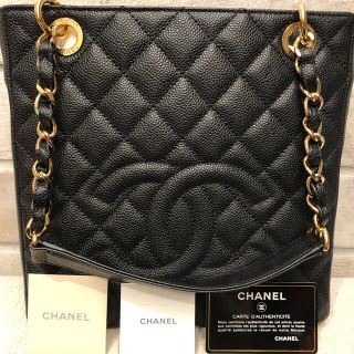 シャネル(CHANEL)のCHANEL シャネル マトラッセ　PST キャビアスキン　チェーントート(ショルダーバッグ)