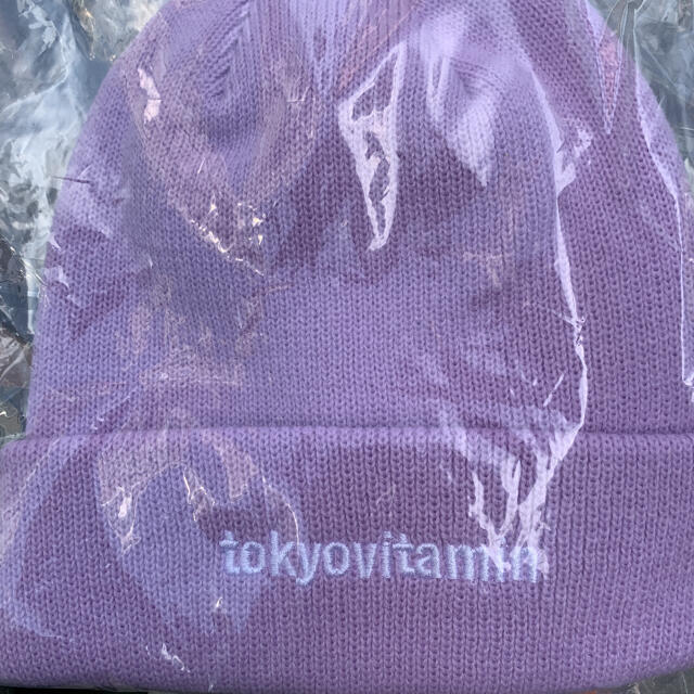 tokyovitamin 21SS Logo Beanie PPL メンズの帽子(ニット帽/ビーニー)の商品写真