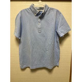ユニクロ(UNIQLO)のユニクロ ポロシャツ メンズ　半袖　ライトブルー(ポロシャツ)