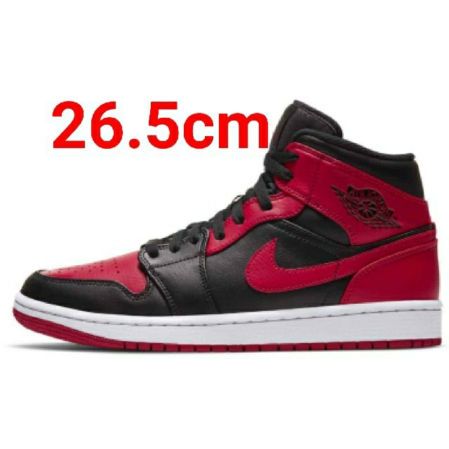 【26.5cm】Nike Air Jordan 1 Mid Black Red