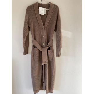 スナイデル(SNIDEL)のherlipto belted wool blend long cardigan(カーディガン)