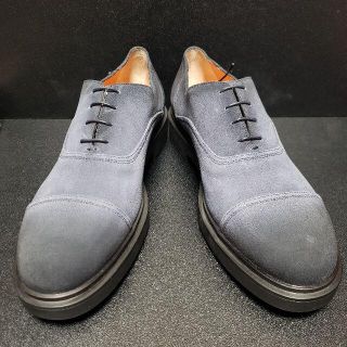 サントーニ(Santoni)のサントーニ（Santoni） イタリア製革靴 ネイビー UK9(ドレス/ビジネス)