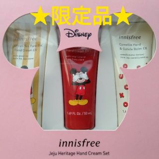 イニスフリー(Innisfree)の☆限定品☆新品未開封☆イニスフリー☆ディズニー ハンドクリーム 3本セット☆(ハンドクリーム)