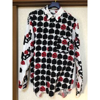 ブラックコムデギャルソン(BLACK COMME des GARCONS)のブラックローズタトゥーシャツ(シャツ)