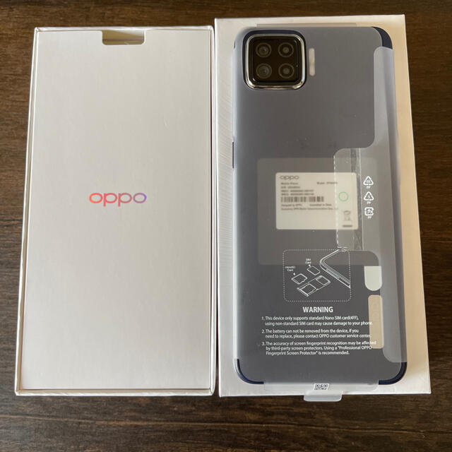 OPPO(オッポ)のoppo A73 ネービーブルー　SIMフリー 64GB 楽天モバイル スマホ/家電/カメラのスマートフォン/携帯電話(スマートフォン本体)の商品写真