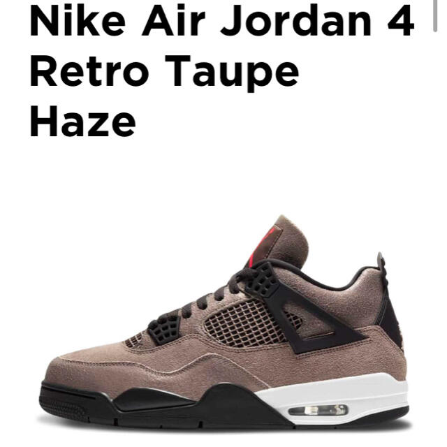 NIKE AIR JORDAN 4 "TAUPE HAZE"メンズ