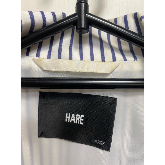HARE(ハレ)のHARE ストライプドリズラー　オフホワイトL メンズのジャケット/アウター(ナイロンジャケット)の商品写真