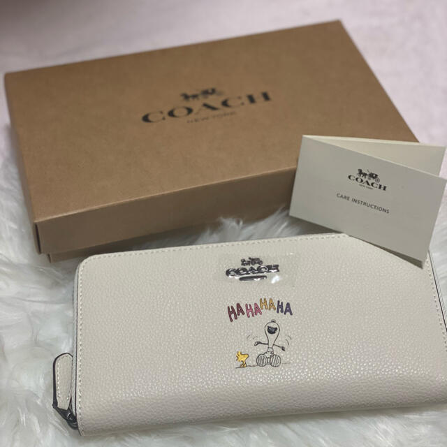 COACH コーチ 長財布 スヌーピーコラボ 正規品 白