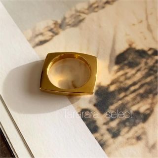 ●stainless Square ring● 金属アレルギー対応(リング(指輪))