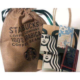 スターバックスコーヒー(Starbucks Coffee)のスタバ　袋　巾着　ミニバッグ　ケース　シール(ノベルティグッズ)