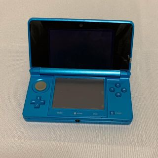 ニンテンドウ(任天堂)のNintendo 3DS  本体ライトブルー ＋ カセット（バラ売り可）(携帯用ゲーム機本体)