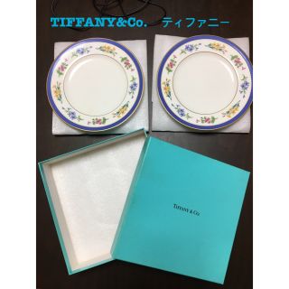 ティファニー(Tiffany & Co.)の【未使用】TIFFANY＆Co.ティファニー プレート2枚組18cm （箱入り）(食器)