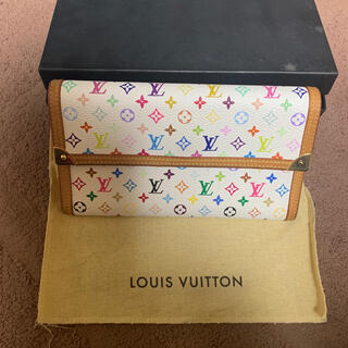 ルイヴィトン(LOUIS VUITTON)のルイヴィトンマルチカラー白長財布(財布)