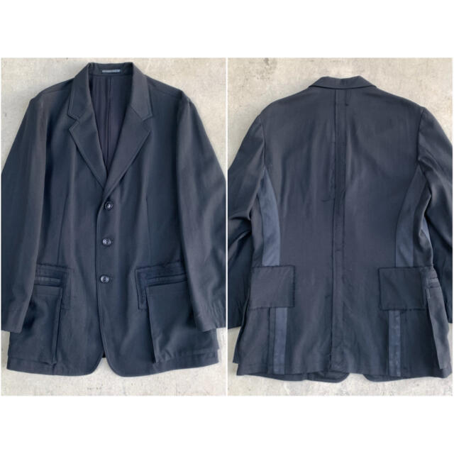 Yohji Yamamoto(ヨウジヤマモト)のヨウジヤマモト プールオム 15aw 3重ジャケット 三重 レイヤード メンズのジャケット/アウター(テーラードジャケット)の商品写真